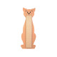 Trixie Placa De Zgariat Cu Sisal, Forma Pisica, 21 x 56 cm, Natural/Bej